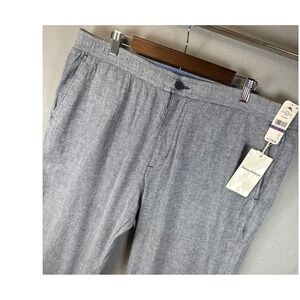 NWT Tommy Bahama Mens‎ Beach Coast Linen Cotton Pants XXL 40x30 Maritime $128